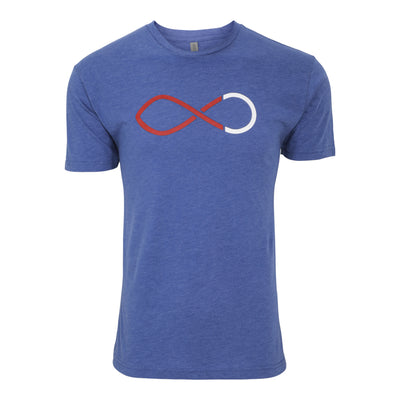 Created Infinity Ichthys Tri-Blend royal T-shirt front view