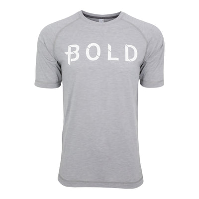 Created Men's Bold Compete light grey short sleeve t-shirt front view