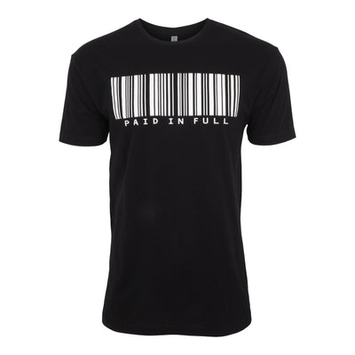 Created Paid In Full Relaxed black short sleeve t-shirt front view