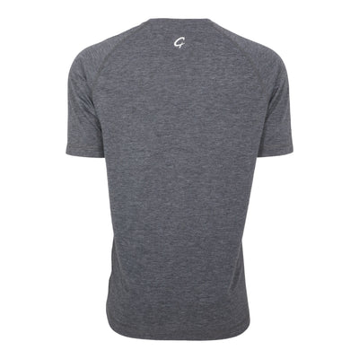 Created Men's Bold Compete dark grey short sleeve t-shirt rear view