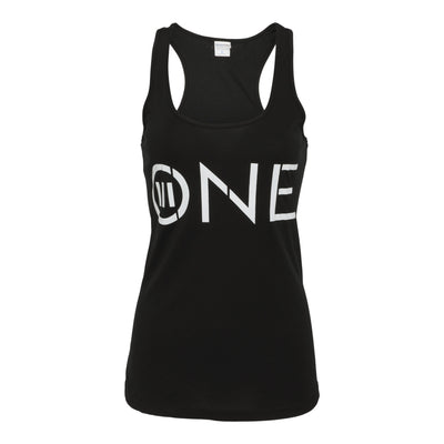 Created Women's Trinity Performance black tank top alternate front view