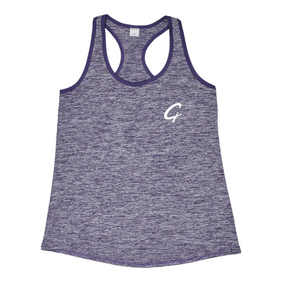 Created Women's Charged electric purple tank top front view