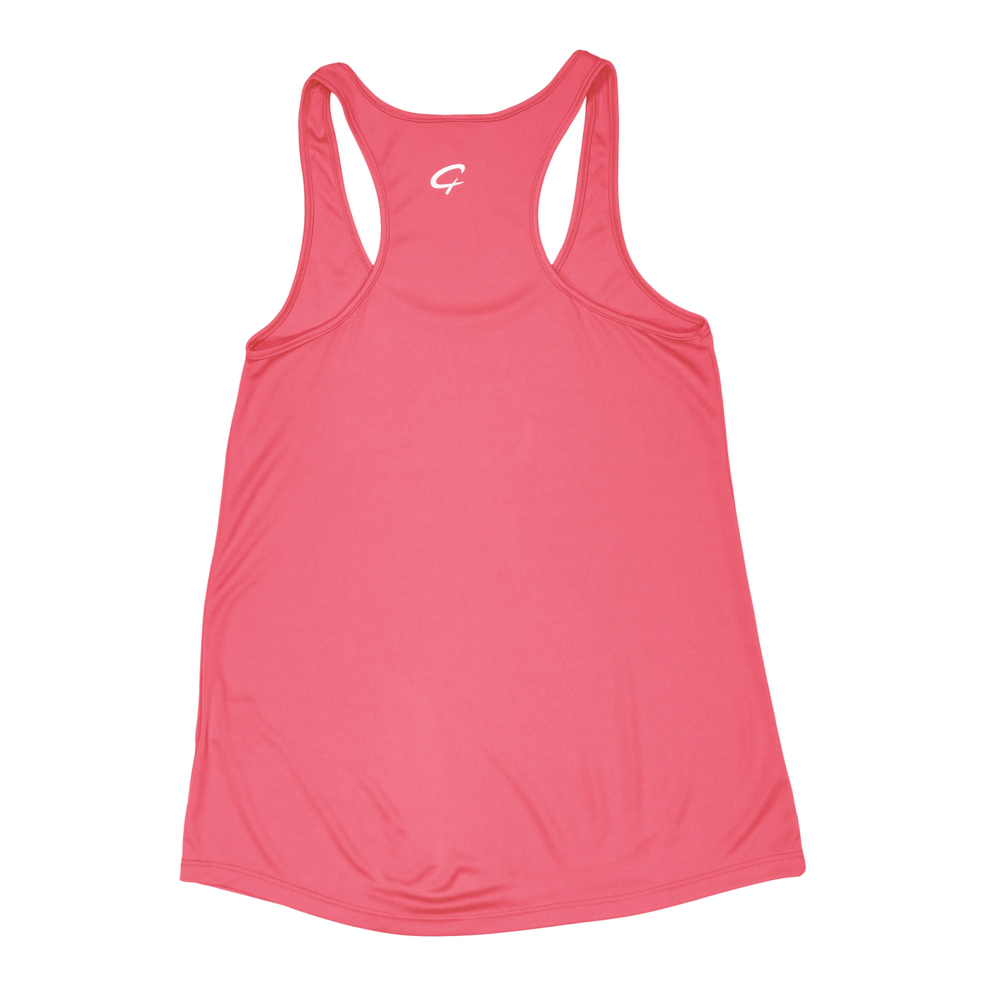 Created Women's Bold Performance coral tank top rear view